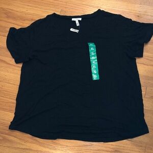 Jessica Simpson Classic Black Tee, XL, NWT
